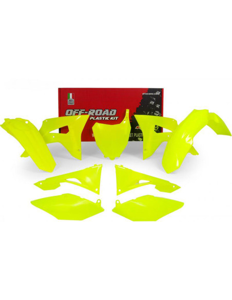 Kit Plastique - Jaune Fluo - RACETECH Honda 450 CRF R 2017-2018