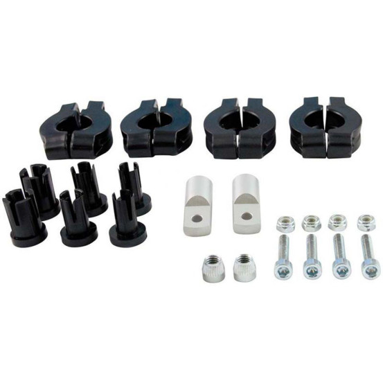 Kit fixation plastique pour protege main RACETECH Vertigo/FLX/RAPTOR Ø 22/28.6