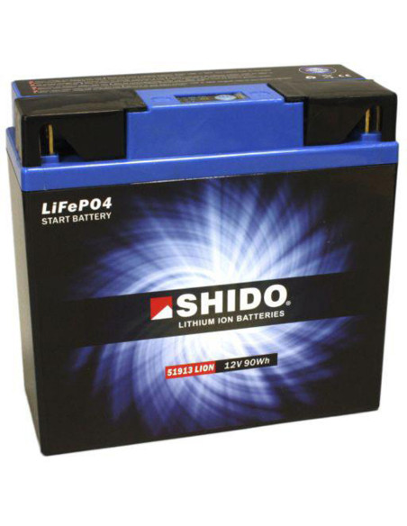 Batterie moto lithium 12v SHIDO 51913