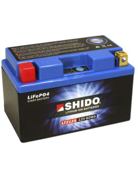 Batterie moto lithium 12v Ion SHIDO LTZ12S Sans Entretien