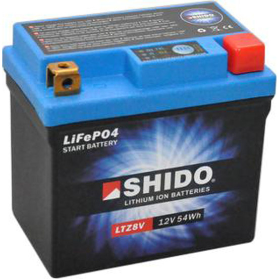 Batterie moto lithium 12v Ion SHIDO LTZ8V Sans Entretien