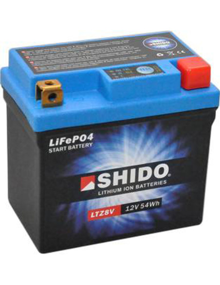 Batterie moto lithium 12v Ion SHIDO LTZ8V Sans Entretien