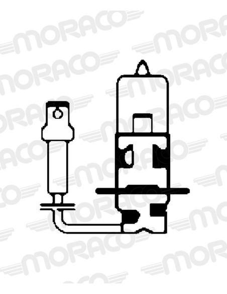 Ampoule Hert PK22S H3 12V 55W