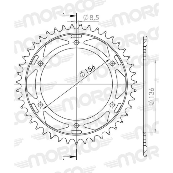 Couronne Stealth Supersprox Bi-métal Pas 525 Noir 41 dents CE506SN