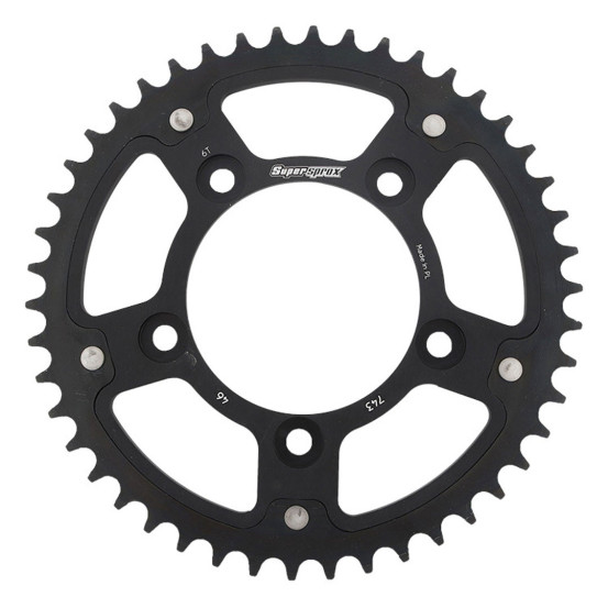 Couronne Stealth Supersprox Bi-métal Pas 525 Noir 46 dents CL613SN