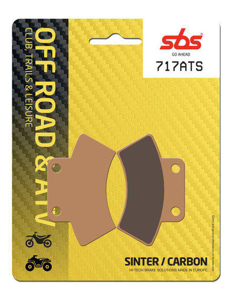 Plaquettes de frein SBS 717 ATS.S Sinter Carbone
