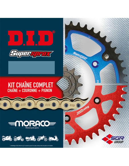 Kit chaine type origine 530 Alu DID - SUZUKI SV-S 1000 03 