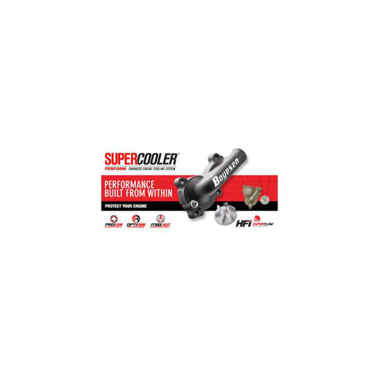 Carter de pompe à eau BOYESEN argent avec hélice Kawasaki 125 KX 2001 - 2002