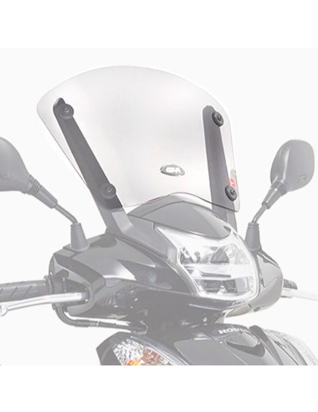 Bulle Givi D1100ST Honda SH 300I 2015-2020 - Incolore