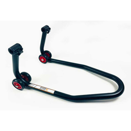 Béquille avant Noir LV8 avec supports à rouleaux