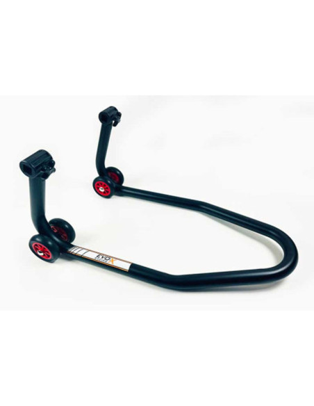 Béquille avant Noir LV8 avec supports à rouleaux