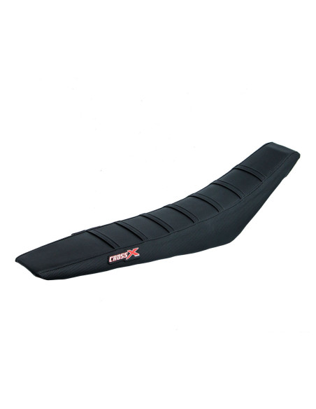 Housse de selle CrossX Racing avec bandes Husqvarna 85 TC 2013-2017 Noir