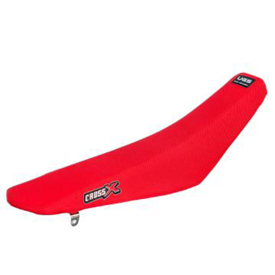 Housse de selle CrossX UGS Honda 450 CRF-R 2021-2026 / 250 CRF-R 2022-2026 Rouge 3 Bandes