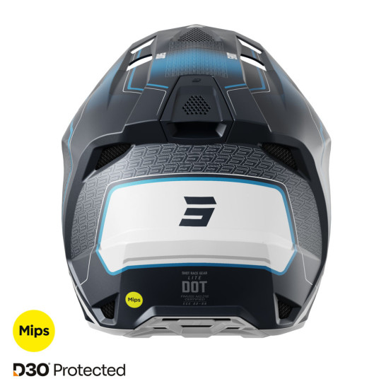 Casque cross Shot 2025 Lite Challenger - Bleu Mat