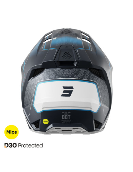 Casque cross Shot 2025 Lite Challenger - Bleu Mat