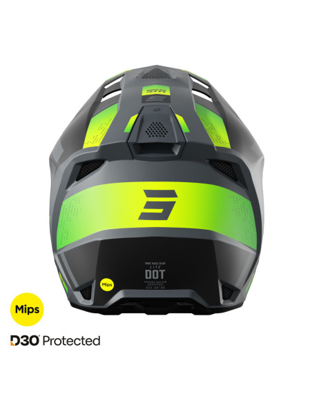 Casque cross Shot 2025 Lite Ultra - Jaune Fluo Mat