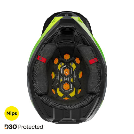 Casque cross Shot 2025 Lite Ultra - Jaune Fluo Mat