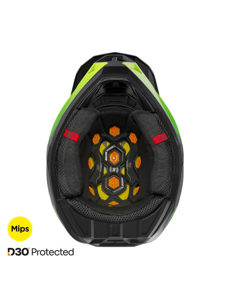 Casque cross Shot 2025 Lite Ultra - Jaune Fluo Mat