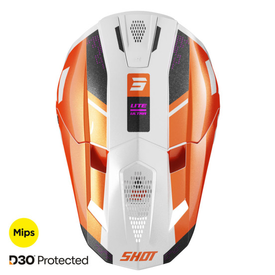 Casque cross Shot 2025 Lite Ultra - Orange Pearl