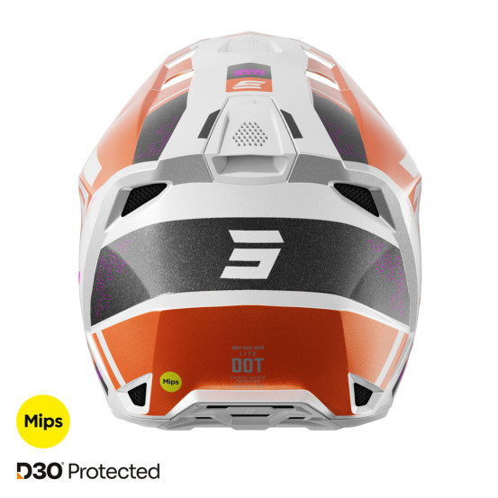Casque cross Shot 2025 Lite Ultra - Orange Pearl