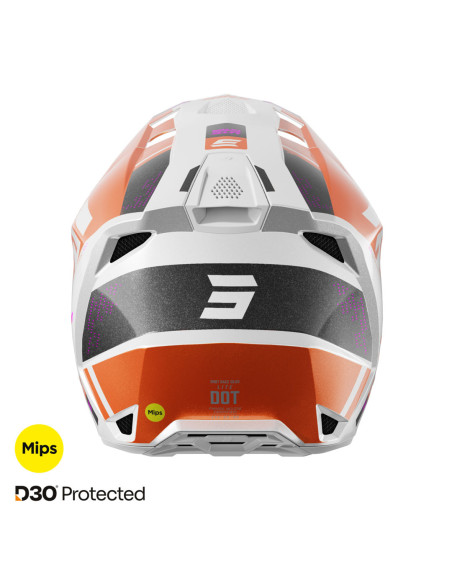 Casque cross Shot 2025 Lite Ultra - Orange Pearl