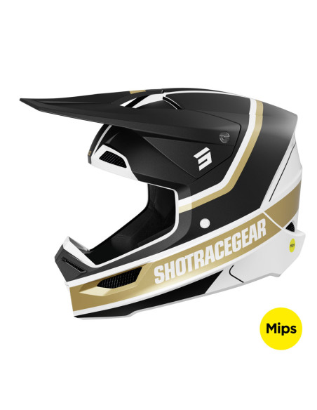 Casque cross Shot 2025 Race Mythic - Noir Or Mat