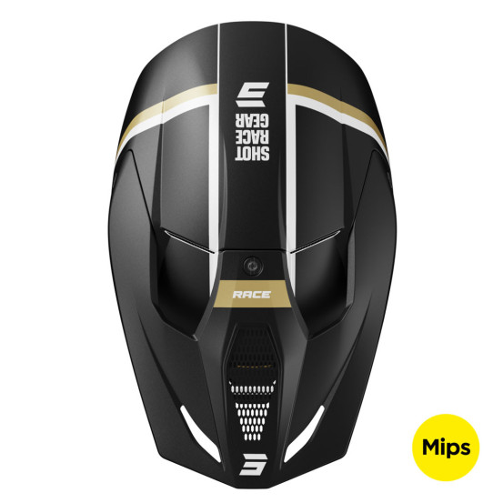 Casque cross Shot 2025 Race Mythic - Noir Or Mat