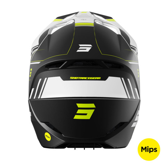 Casque cross Shot 2025 Race Sprint - Noir Jaune Fluo Mat