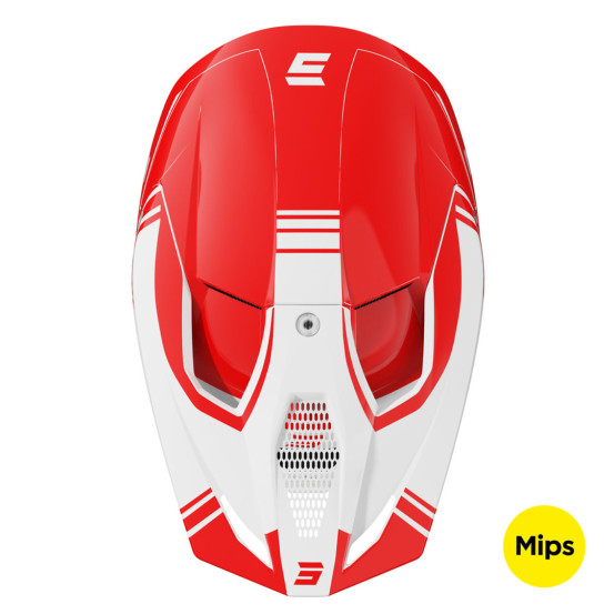 Casque cross Shot 2025 Race Sprint - Rouge Brillant