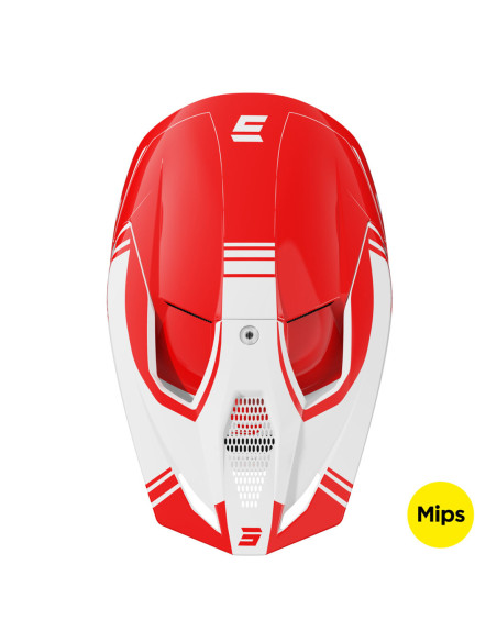 Casque cross Shot 2025 Race Sprint - Rouge Brillant