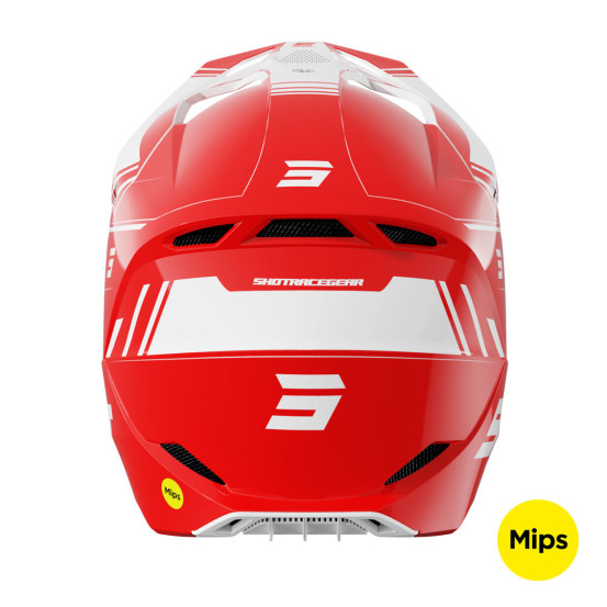 Casque cross Shot 2025 Race Sprint - Rouge Brillant