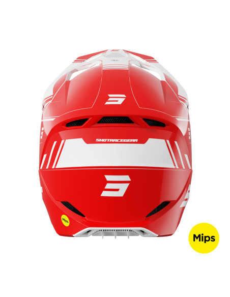 Casque cross Shot 2025 Race Sprint - Rouge Brillant