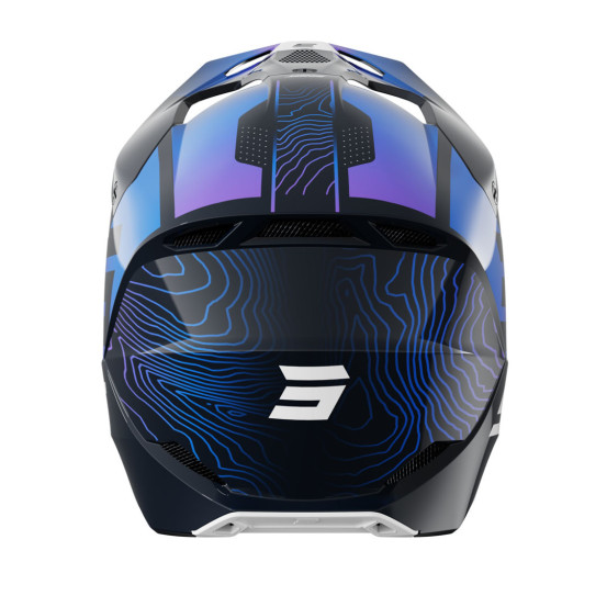 Casque cross Shot 2025 Furious Apex - Bleu Brillant