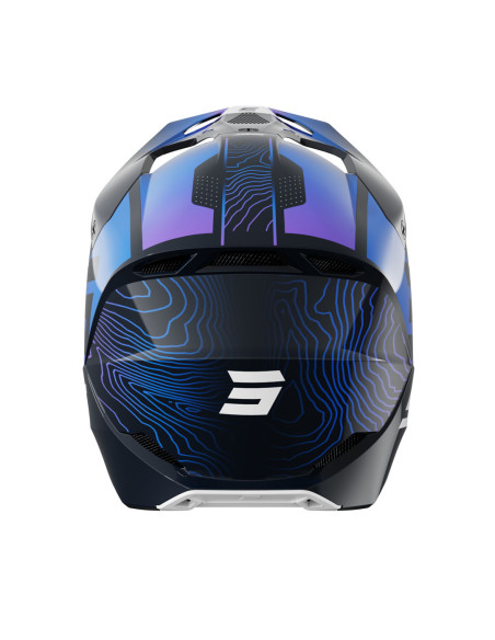 Casque cross Shot 2025 Furious Apex - Bleu Brillant