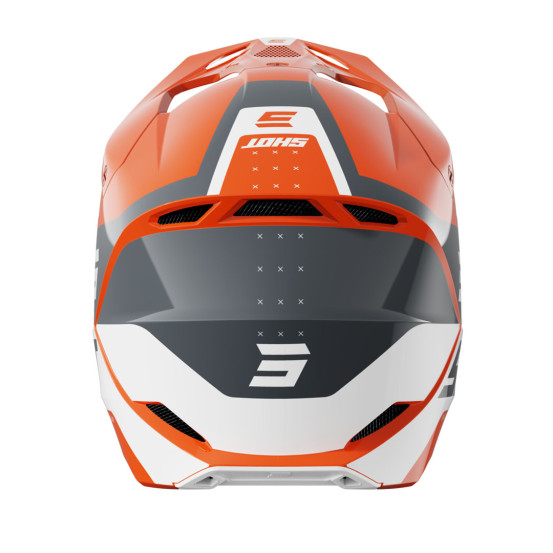 Casque cross Shot 2025 Furious League - Orange Brillant