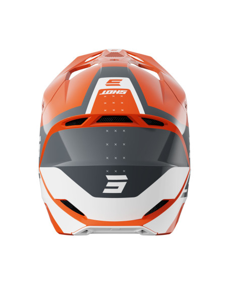 Casque cross Shot 2025 Furious League - Orange Brillant