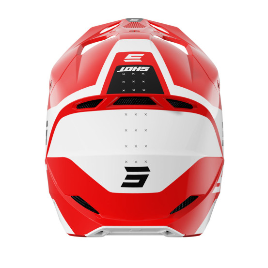 Casque cross Shot 2025 Furious League - Rouge Brillant