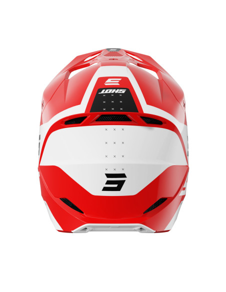 Casque cross Shot 2025 Furious League - Rouge Brillant