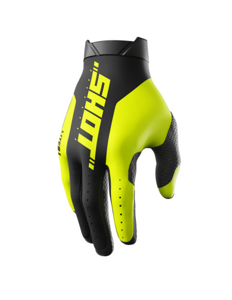 Gants cross Shot 2025 Lite Pro - Jaune Fluo