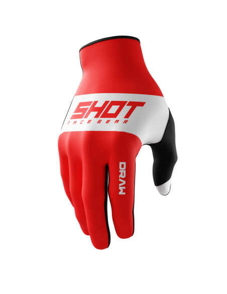 Gants cross enfant Shot 2025 Draw Sky - Rouge