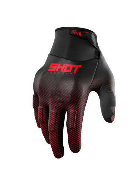 Gants cross Shot 2025 Drift Rim - Rouge