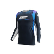 Maillot cross enfant Shot 2025 Contact Apex - Bleu