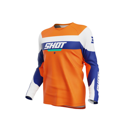 Maillot cross enfant Shot 2025 Draw League - Orange