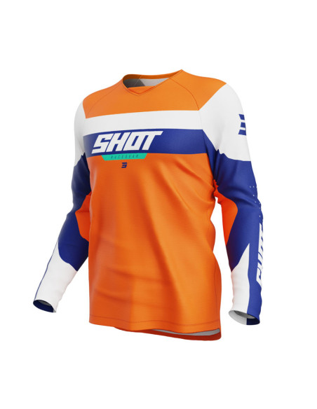 Maillot cross enfant Shot 2025 Draw League - Orange