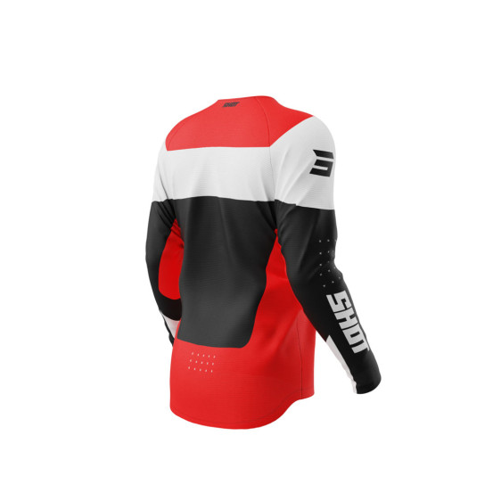 Maillot cross enfant Shot 2025 Draw League - Rouge