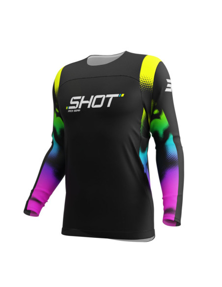 Maillot cross enfant Shot 2025 Contact Nitro - Noir