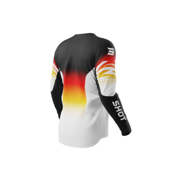 Maillot cross enfant Shot 2025 Draw X-Trem - Orange