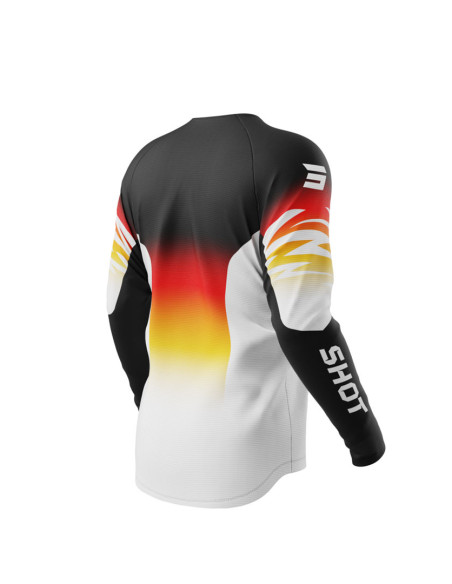 Maillot cross enfant Shot 2025 Draw X-Trem - Orange