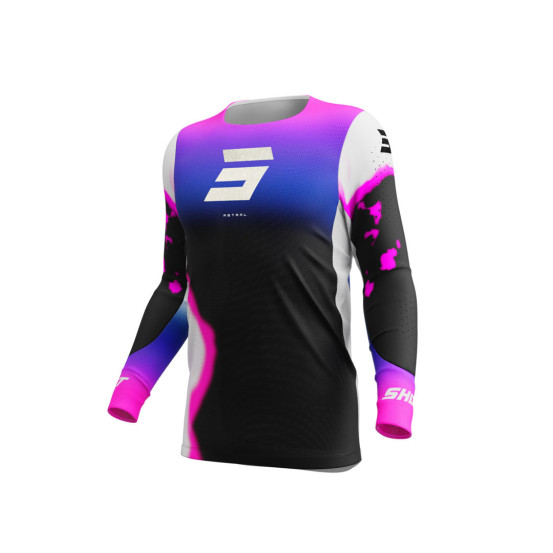 Maillot cross Shot 2025 Aerolite Astral - Bleu Rose