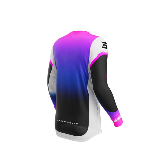 Maillot cross Shot 2025 Aerolite Astral - Bleu Rose